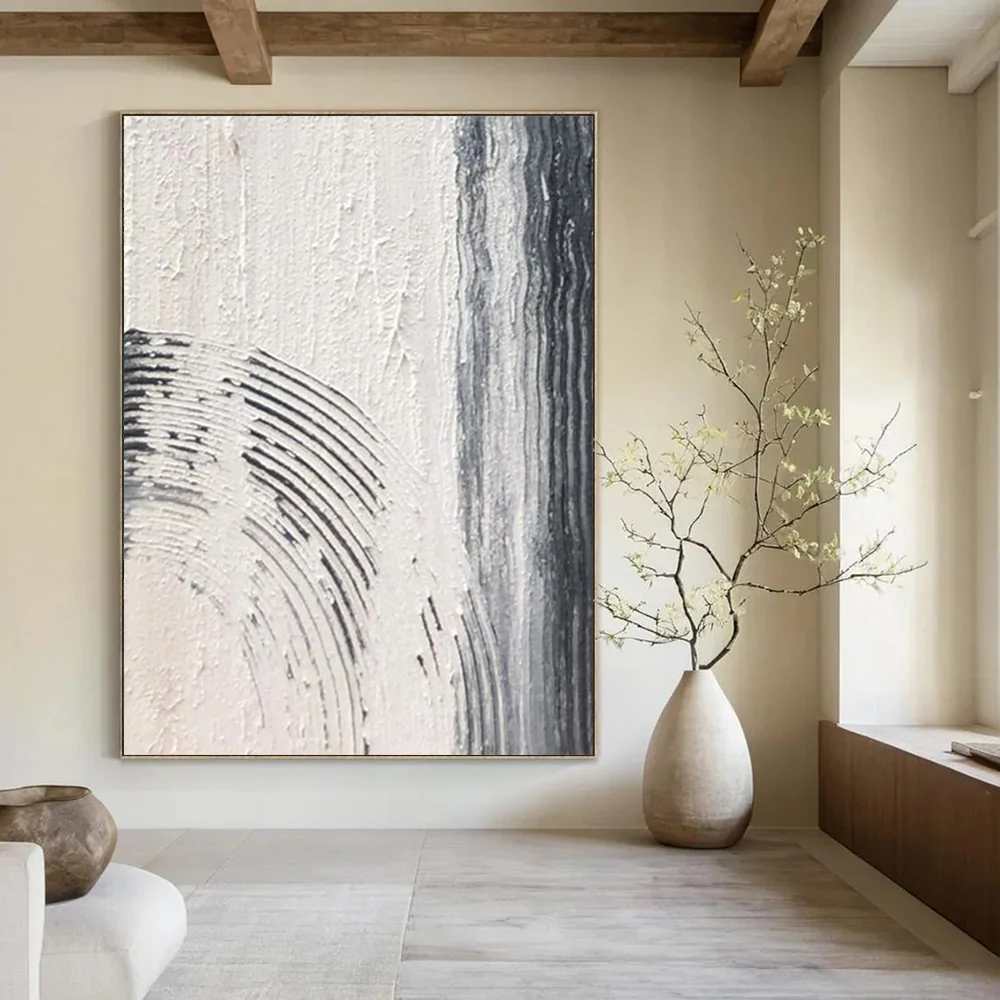 Garden_Black_Gray_White_Textured_Wall_Art_KCN12 wall art